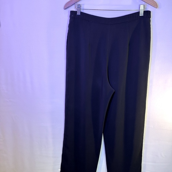 Private Edition By Chico’s Black Career Workwear Dress Pockets Pants Trousers 2 - Picture 3 of 9